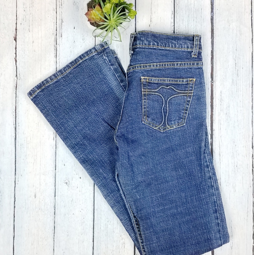 🌹Bisou Bisou Blue Denim Retro Flair Jeans Sz 10